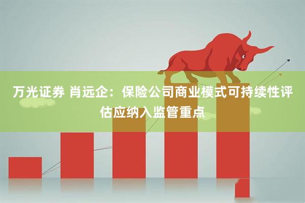 万光证券 肖远企：保险公司商业模式可持续性评估应纳入监管重点