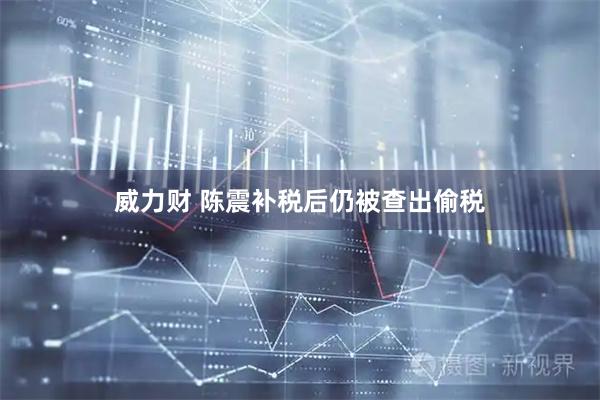 威力财 陈震补税后仍被查出偷税