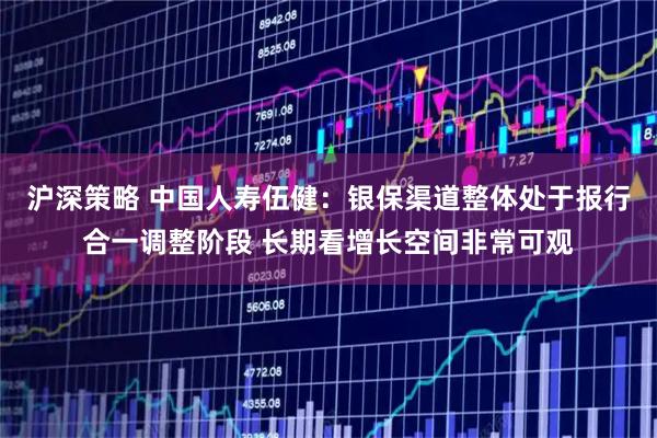 沪深策略 中国人寿伍健：银保渠道整体处于报行合一调整阶段 长期看增长空间非常可观